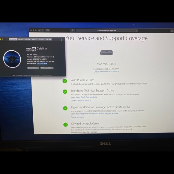 Mac 2018 Processor 3.6GHz Intel Core i3
Ram 8GB 2667 MHz DDR4
126GB SSD + 1TB HD - Picture 8 of 13